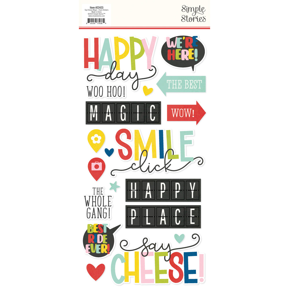 Say Cheese Magic - Foam Stickers