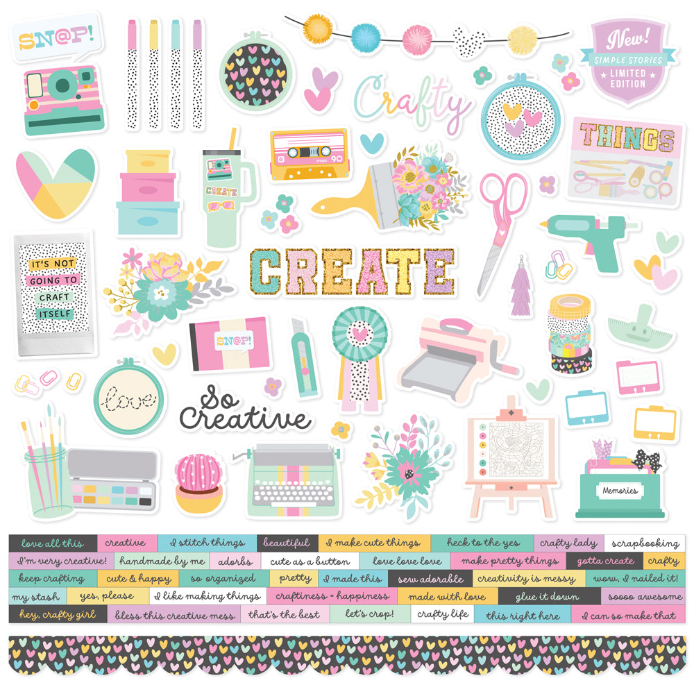 Crafty Things  - Cardstock Stickers