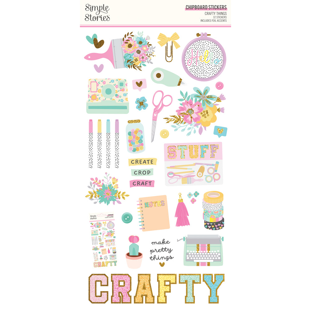 Crafty Things  - 6x12 Chipboard