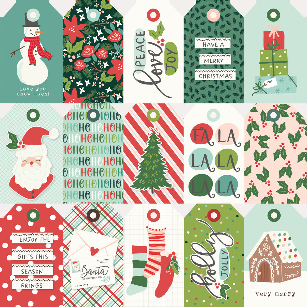 Santa's Village - Tags Elements