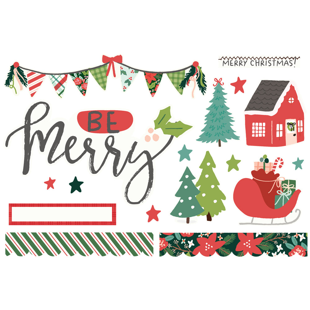 NEW! Simple Pages Page Pieces - Santa's Village