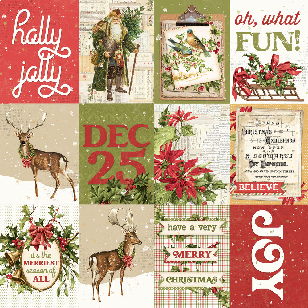 Simple Vintage Yuletide - 3x4 Elements