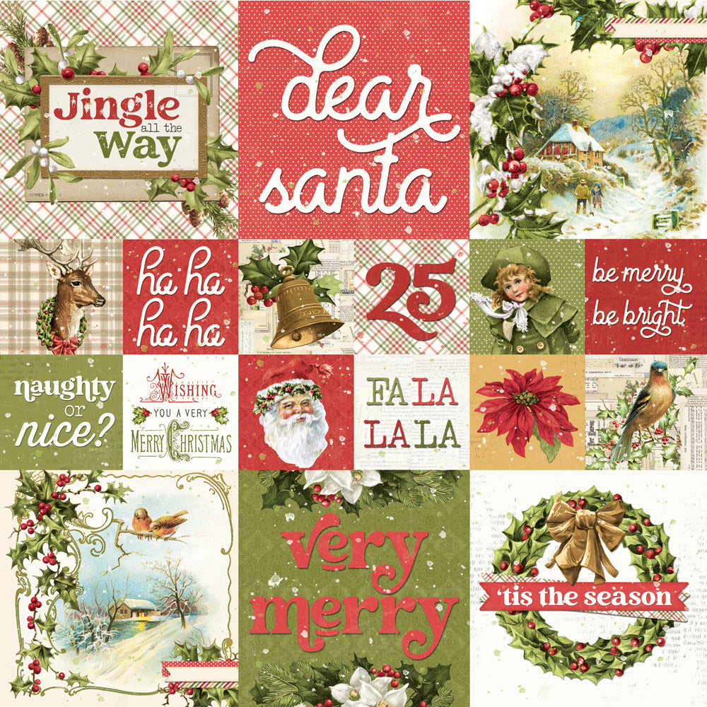 Simple Vintage Yuletide - 2x2/4x4 Elements