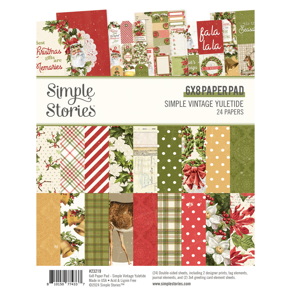 Simple Vintage Yuletide - 6x8 Pad