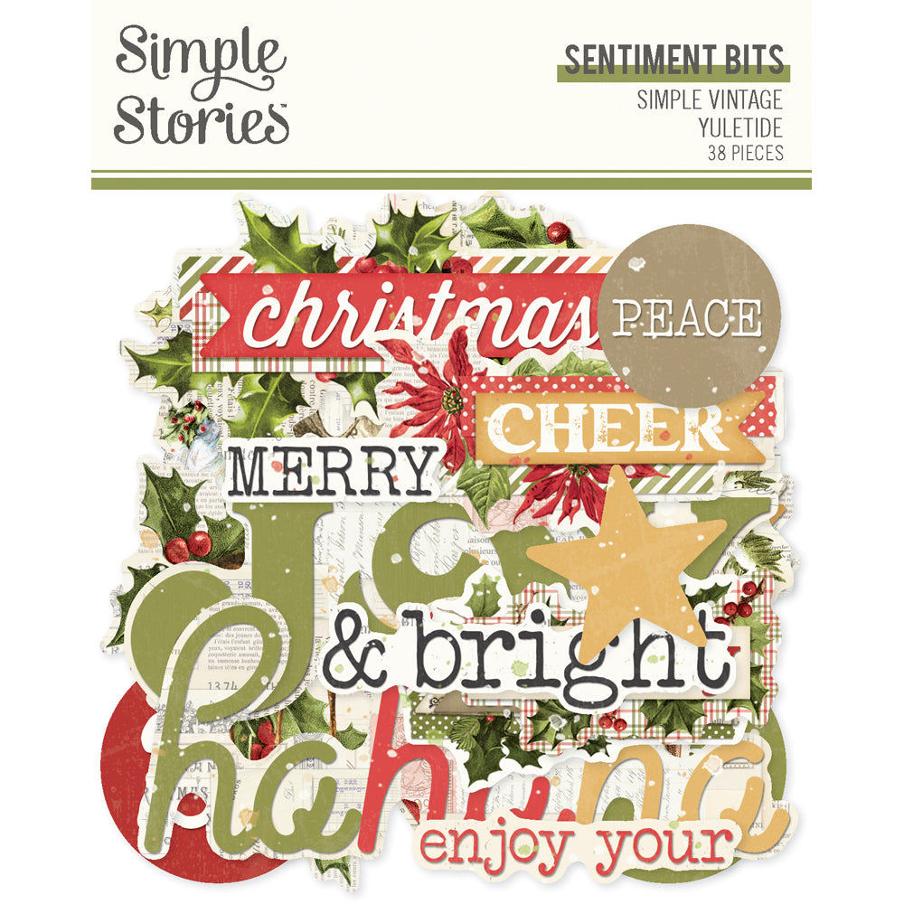 Simple Vintage Yuletide - Sentiment Bits & Pieces