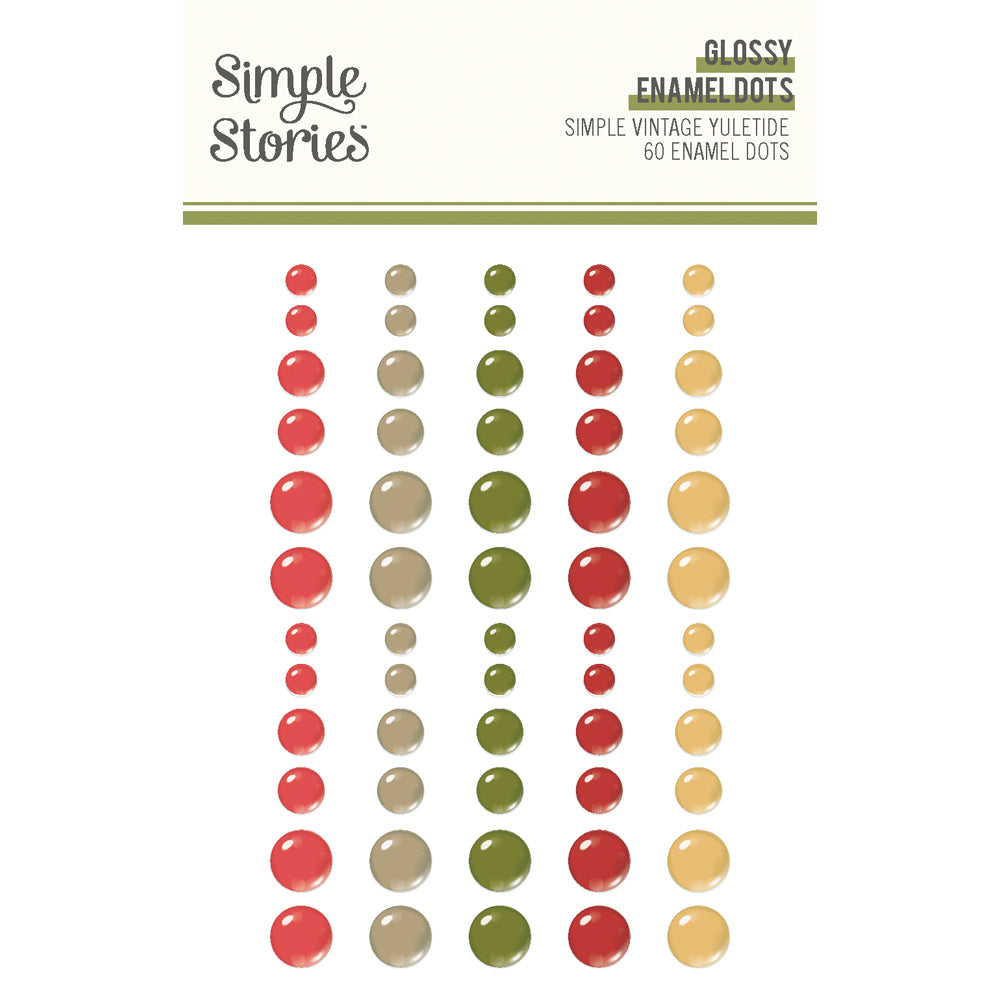 Simple Vintage Yuletide - Glossy Enamel Dots