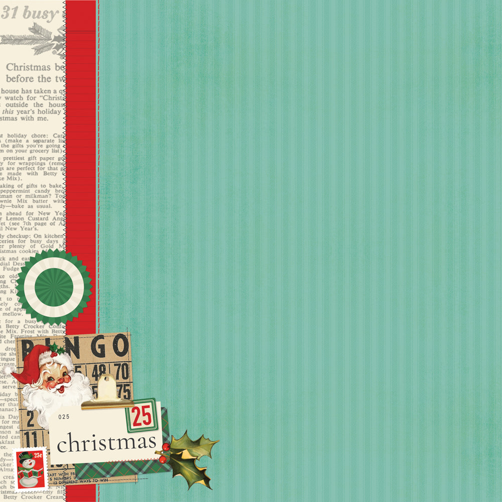 Simple Vintage Holly Jolly - The Nice List