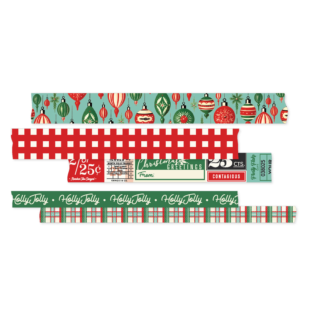 Simple Vintage Holly Jolly - Washi Tape