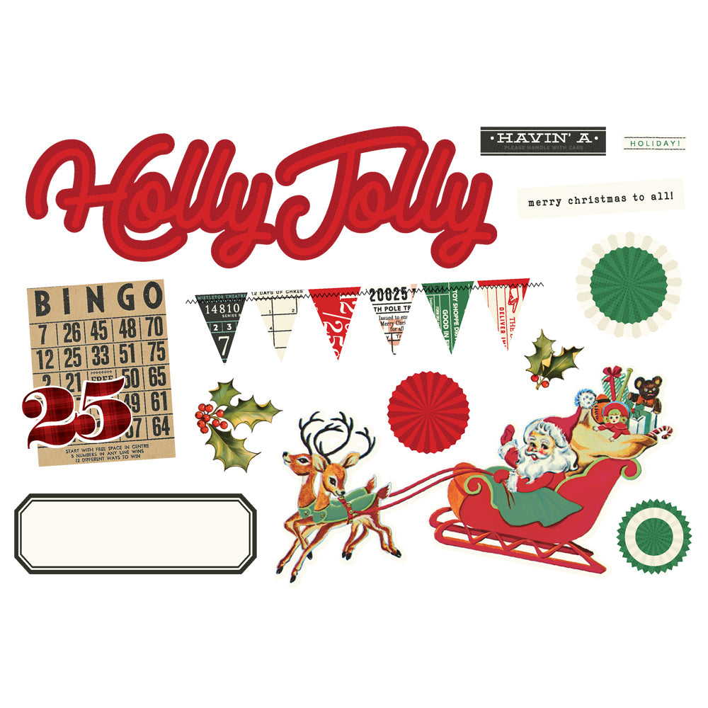 Simple Vintage Holly Jolly - Simple Pages Page Pieces