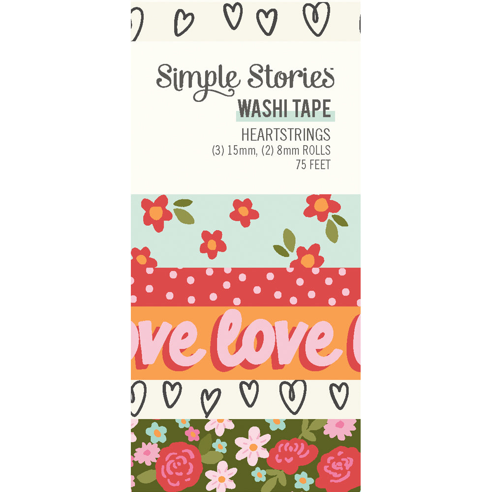 Heartstrings Washi Tape - Unit of 6