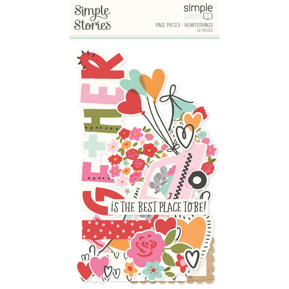 Heartstrings Simple Pages Page Pieces  - Unit of 6