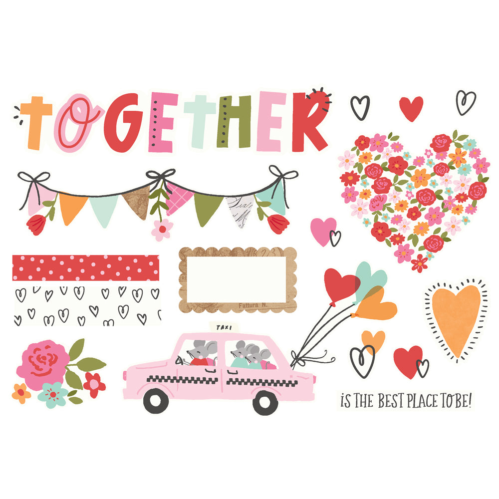 NEW! Simple Pages Page Pieces - Heartstrings