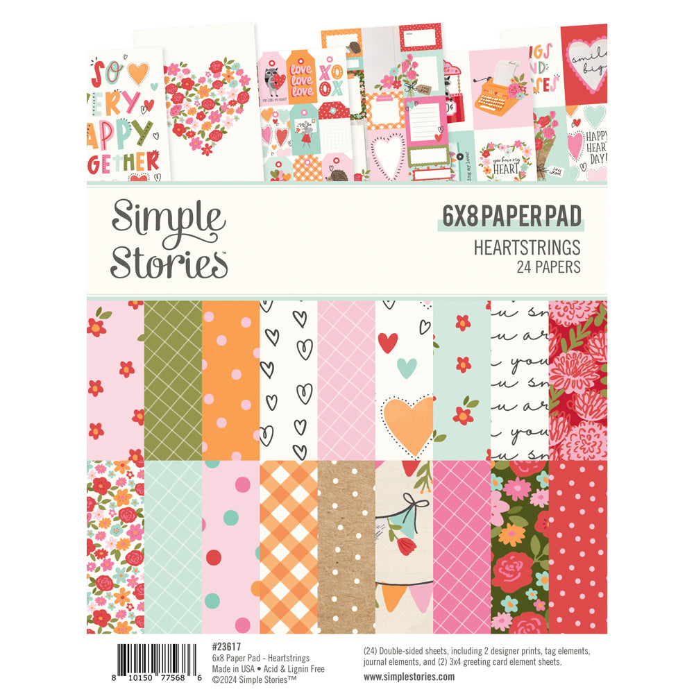 Heartstrings 6x8 Pad - Unit of 6