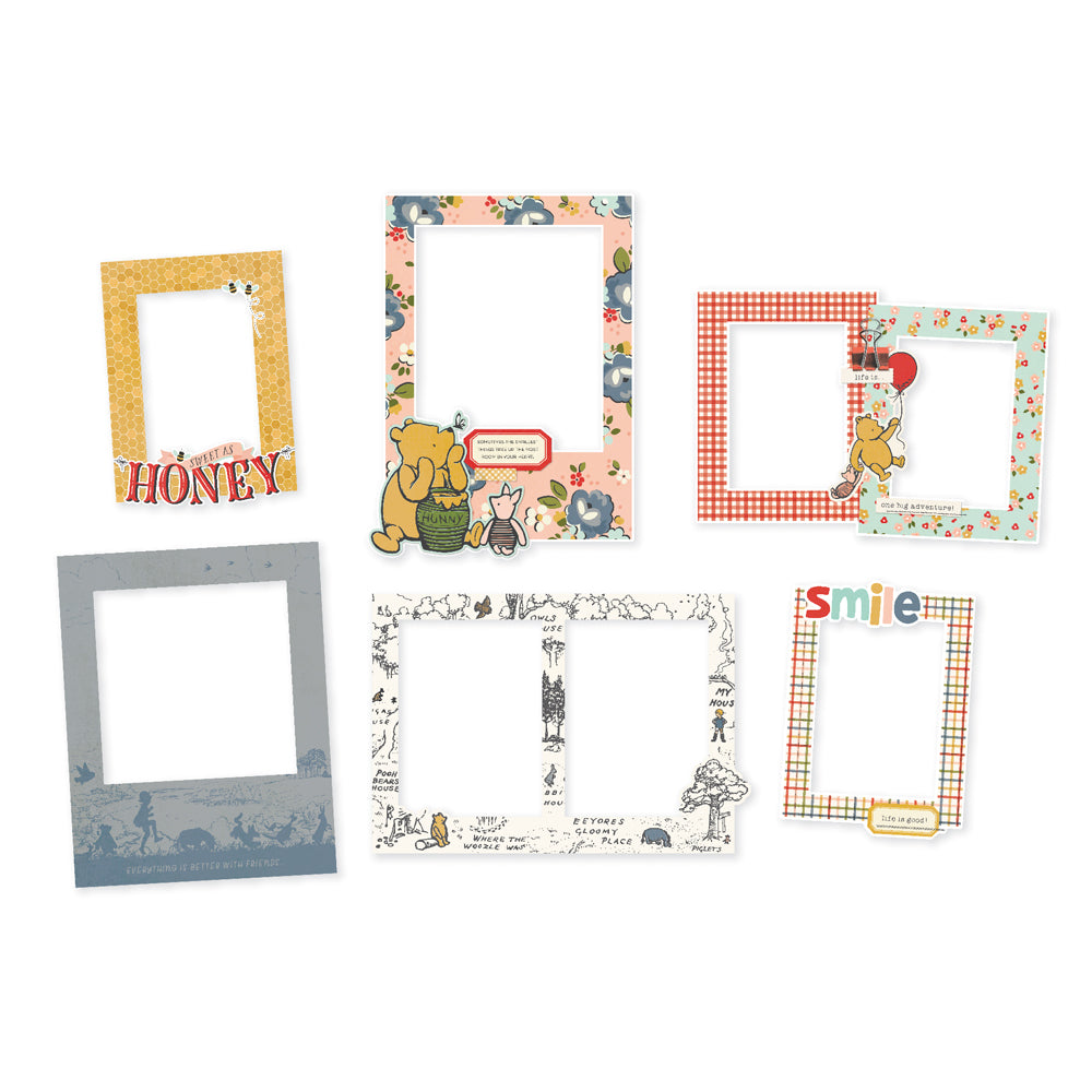 Say Cheese Classic Pooh Chipboard Frames - Unit of 6