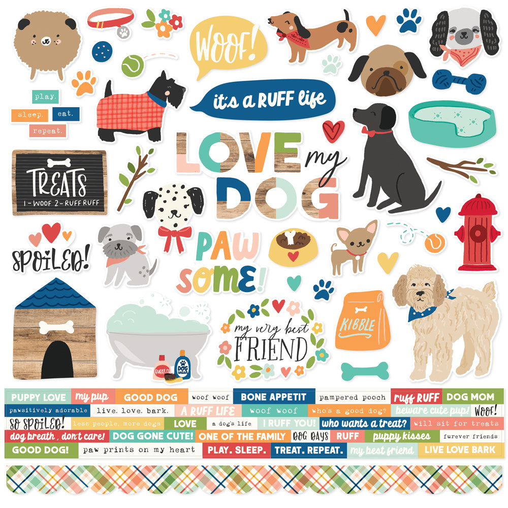 Fur Baby Dog - Cardstock Stickers