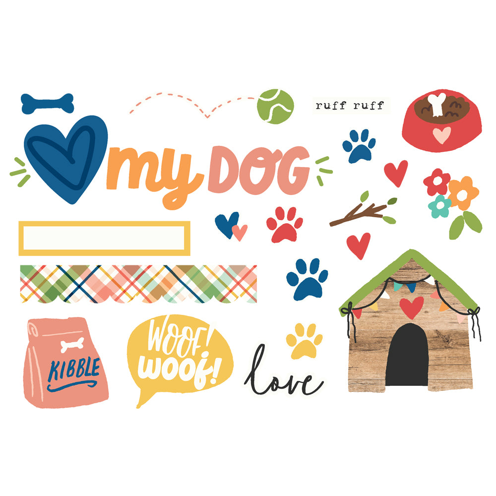 NEW! Simple Pages Page Pieces - Fur Baby Dog