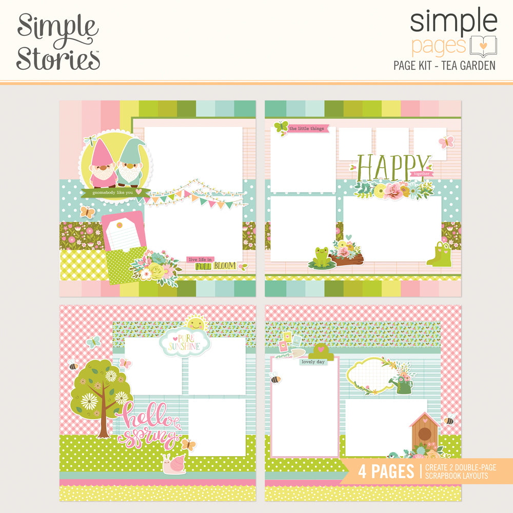 NEW! Simple Pages Page Kit - TEA GARDEN