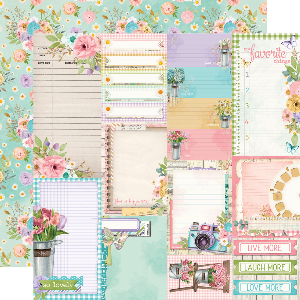 Simple Vintage Flower Shoppe- Journal Elements