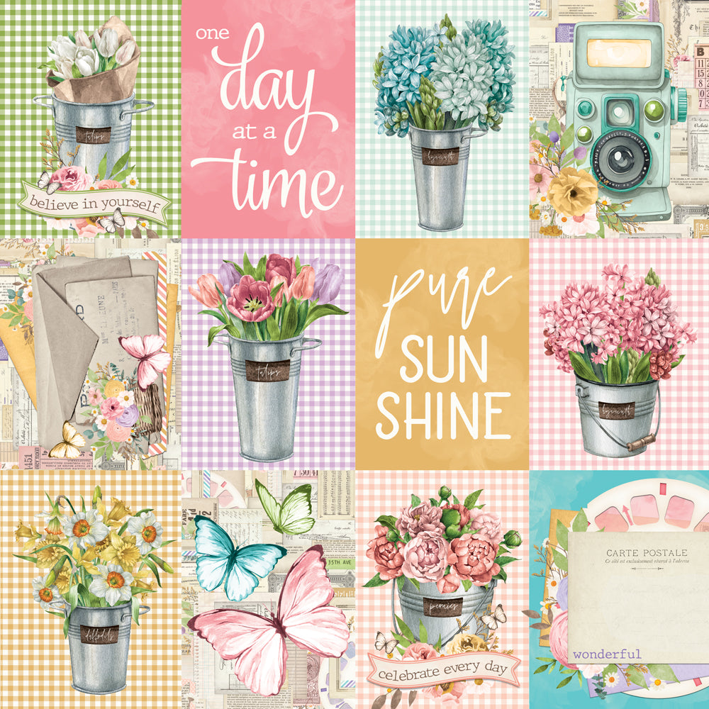 Simple Vintage Flower Shoppe  - 3x4 Elements