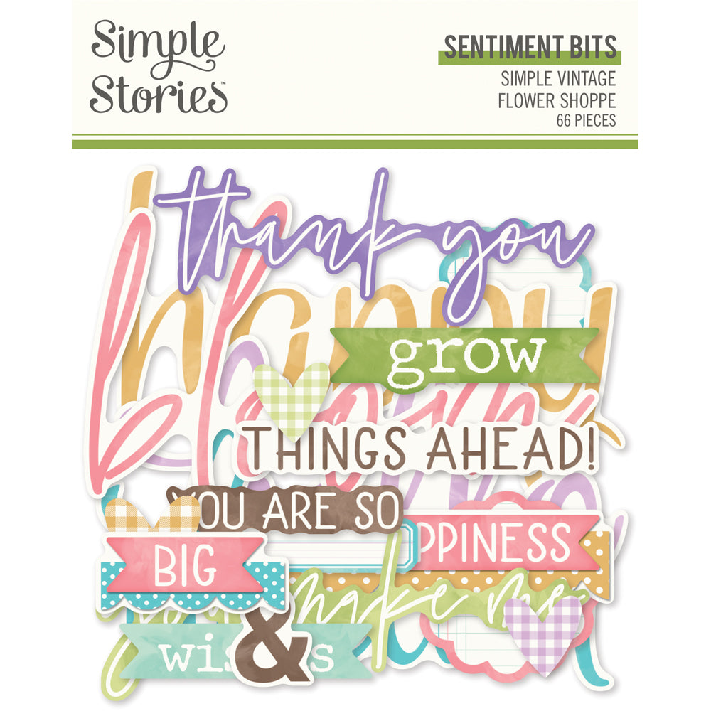 Simple Vintage Flower Shoppe - Sentiment Bits & Pieces