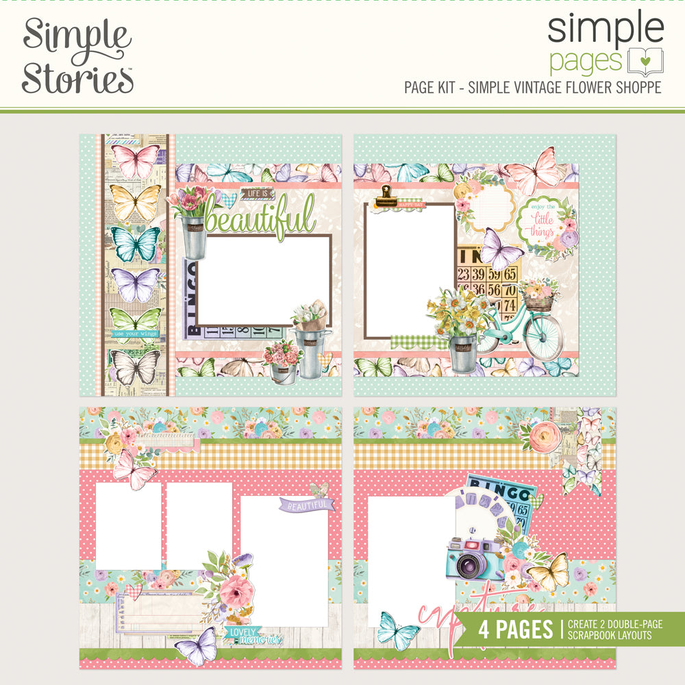 Simple Vintage Flower Shoppe - Simple Pages Page Kit