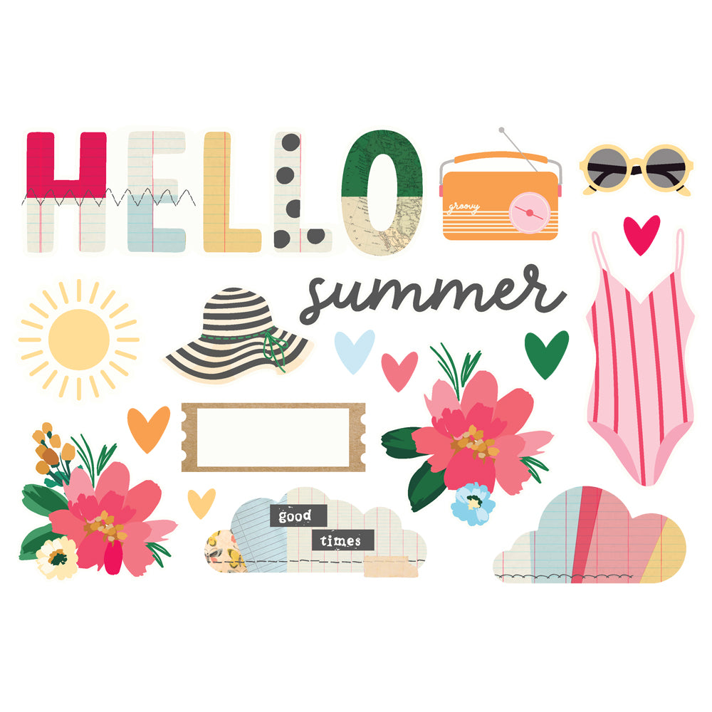 NEW! Simple Pages Page Pieces - Sunny Days