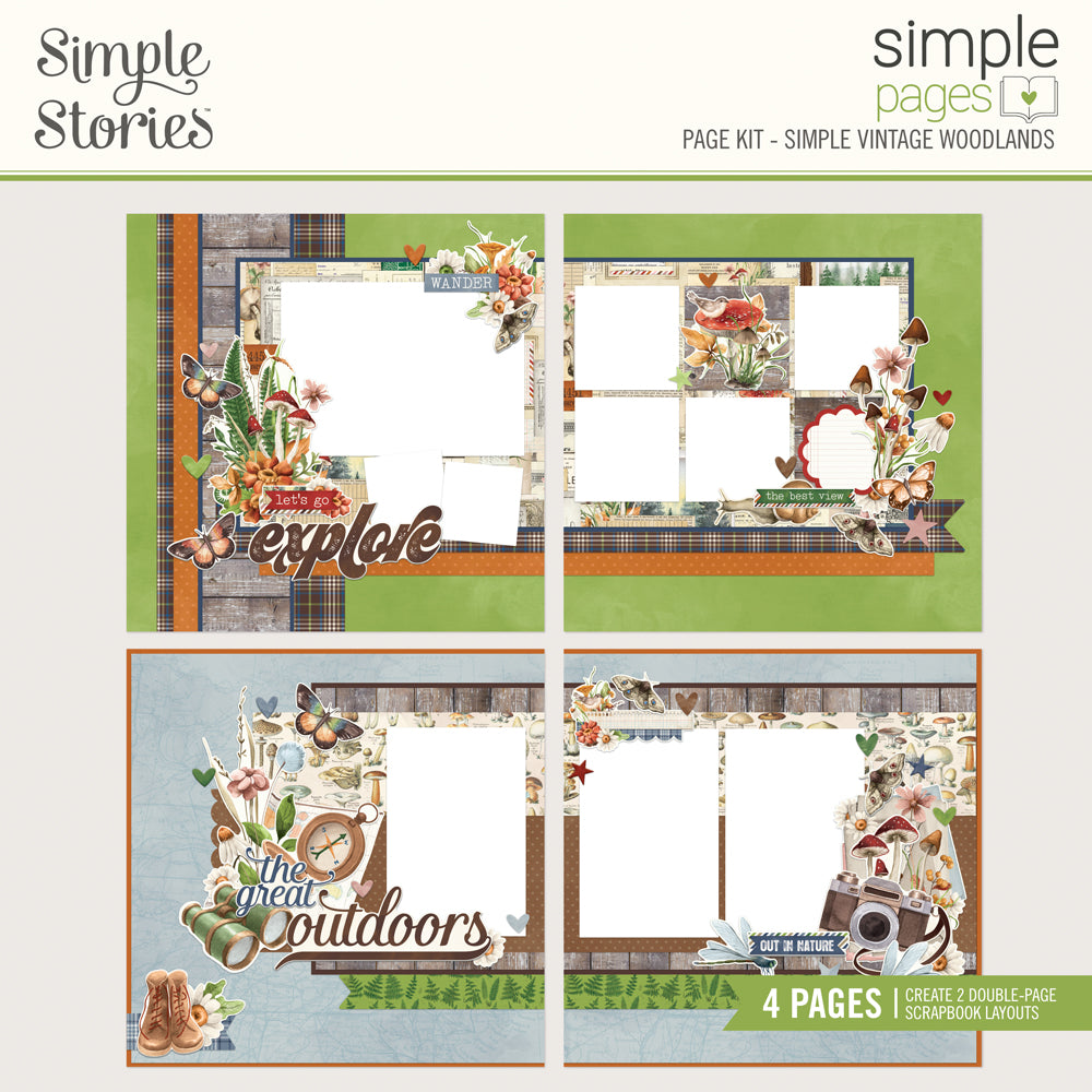 NEW! Simple Pages Page Kit - SIMPLE VINTAGE WOODLANDS