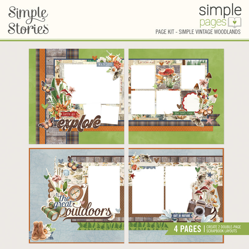 NEW! Simple Pages Page Kit - SIMPLE VINTAGE WOODLANDS