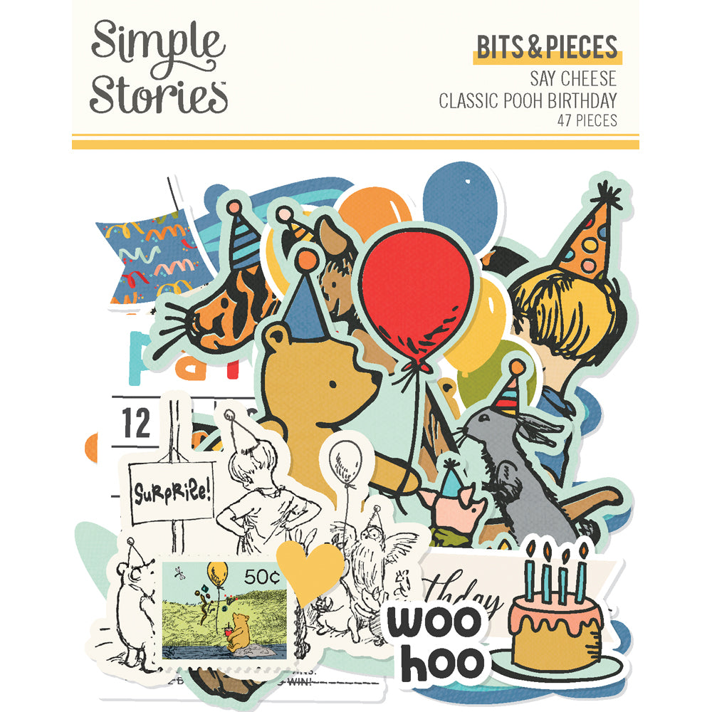 Say Cheese Classic Pooh Birthday Bits & Pieces - Unit of 6
