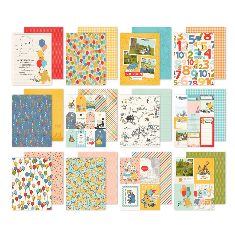 Say Cheese Classic Pooh Birthday 6x8 Pad - Unit of 6