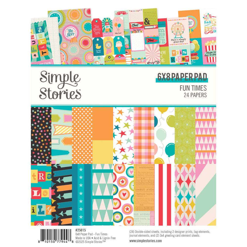 Fun Times 6x8 Pad - Unit of 6