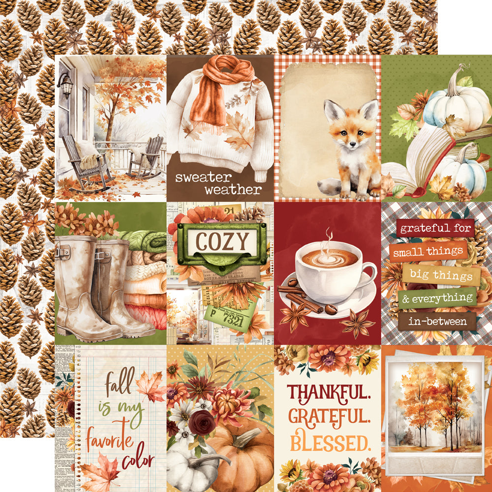 Simple Vintage Autumn Breeze 3x4 Elements - 25 pack