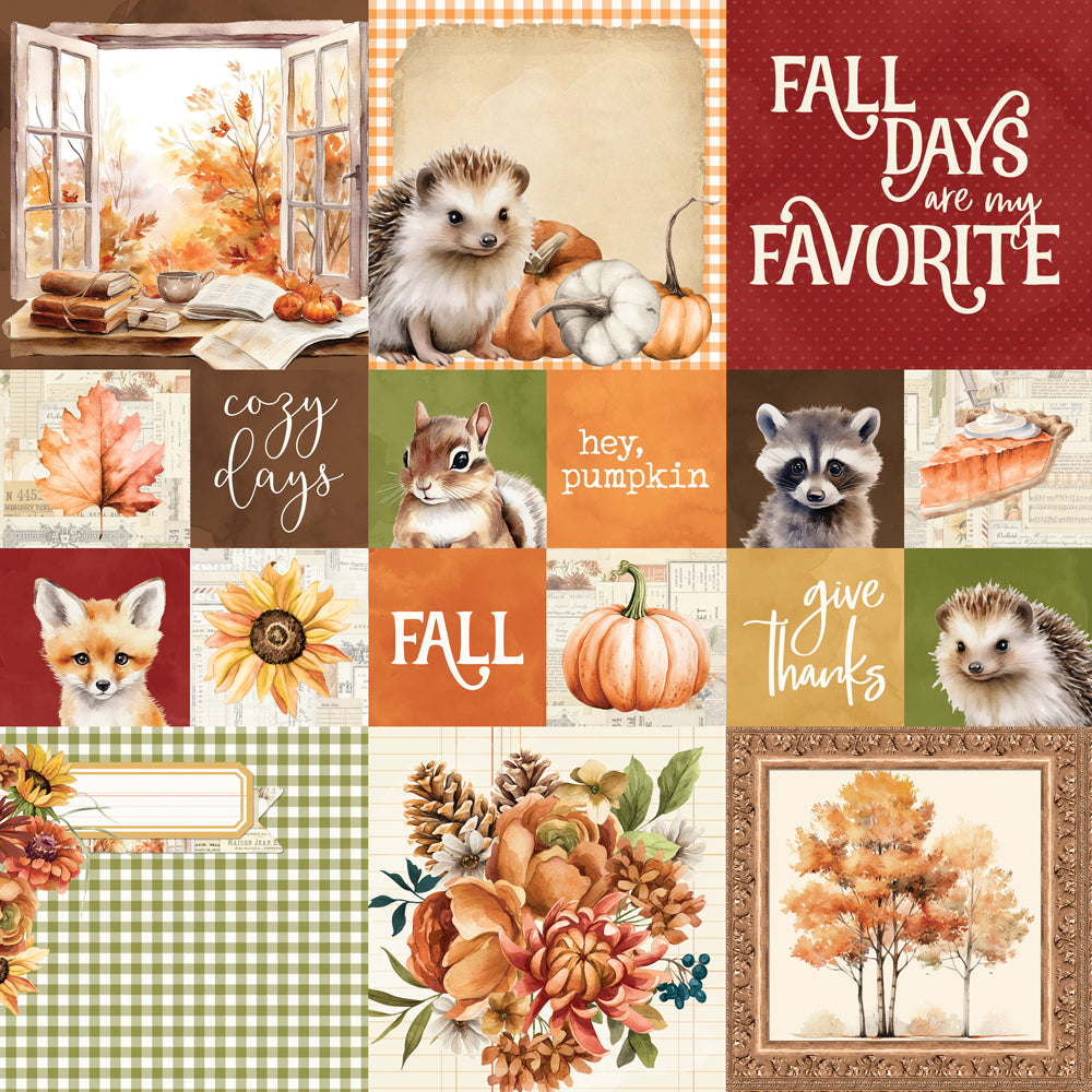 Simple Vintage Autumn Breeze 2x2/4x4 Elements - 25 pack
