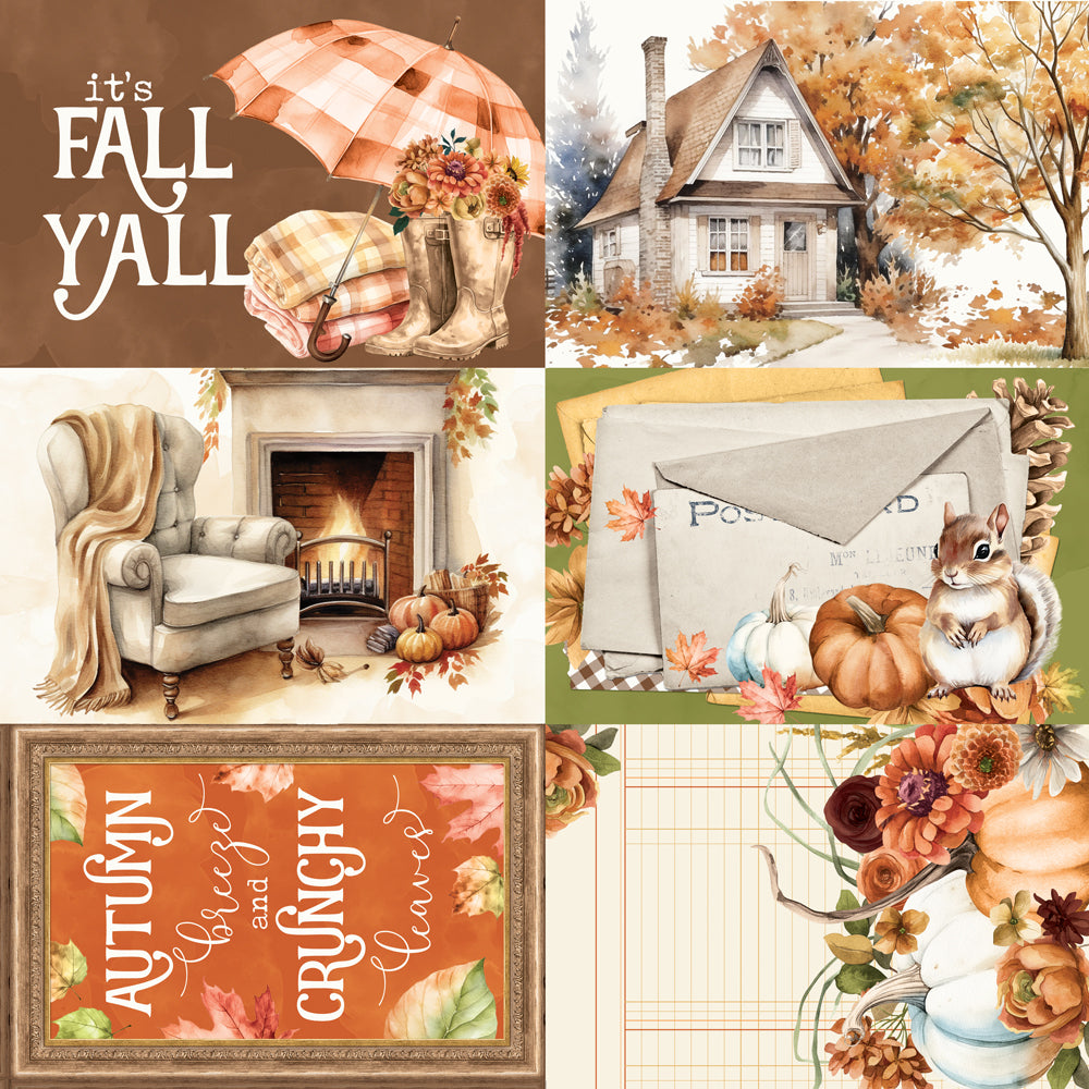 Simple Vintage Autumn Breeze 4x6 Elements - 25 pack