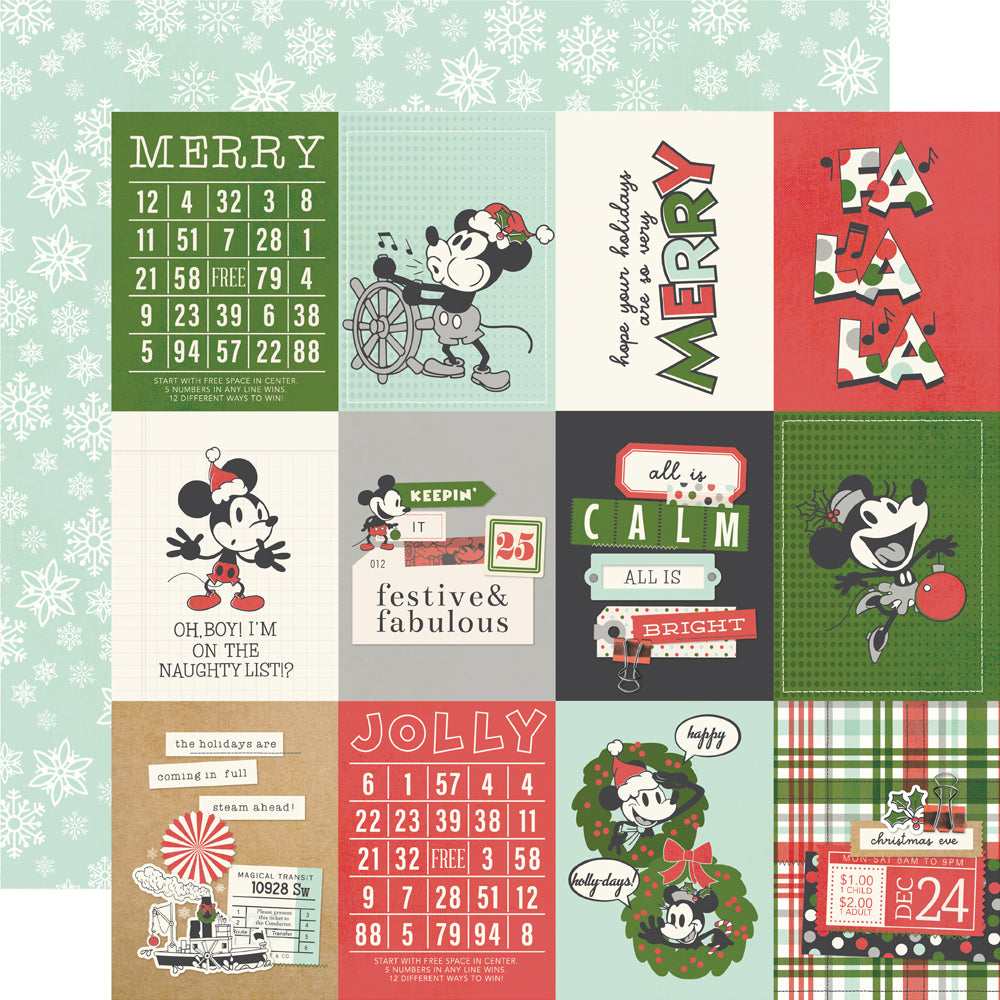 Say Cheese Classic Mouse Christmas 3x4 Elements- 25 pack