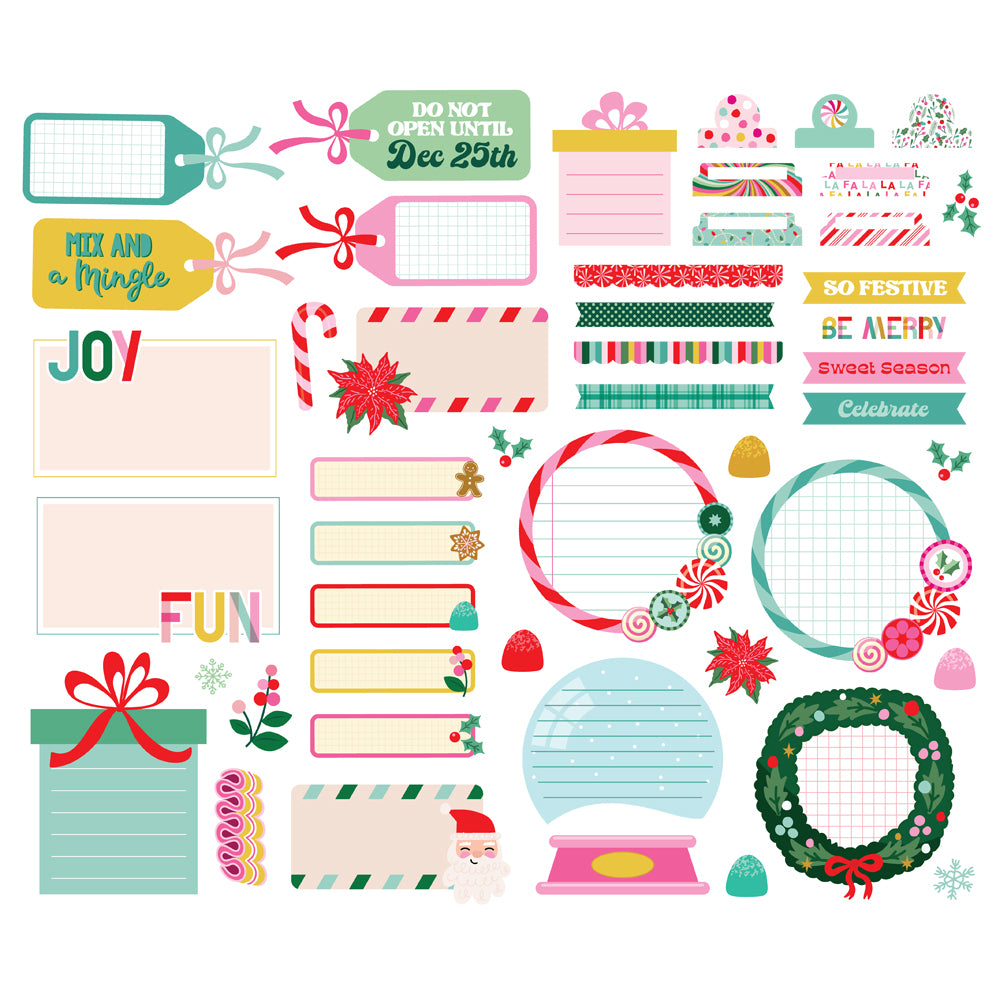Hard Candy Christmas Journal Bits & Pieces - Unit of 6