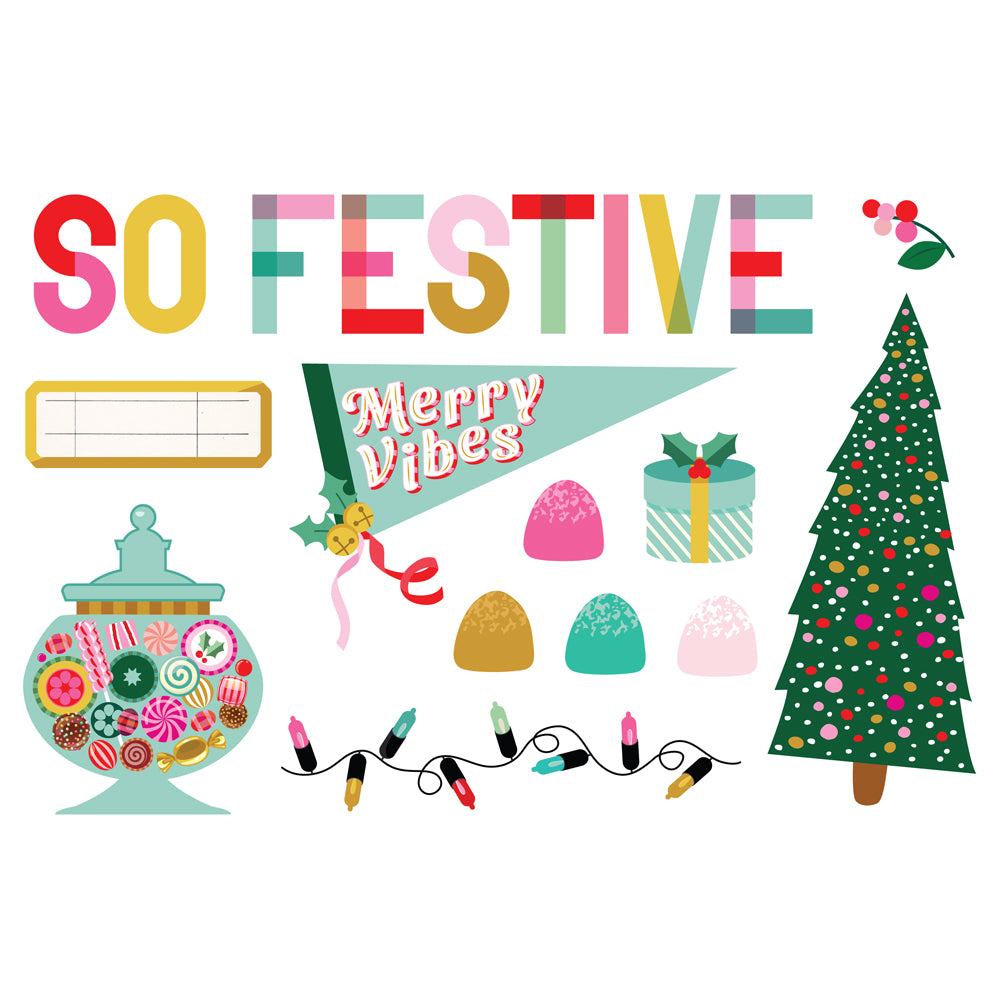 Hard Candy Christmas Simple Pages Page Pieces - Unit of 6