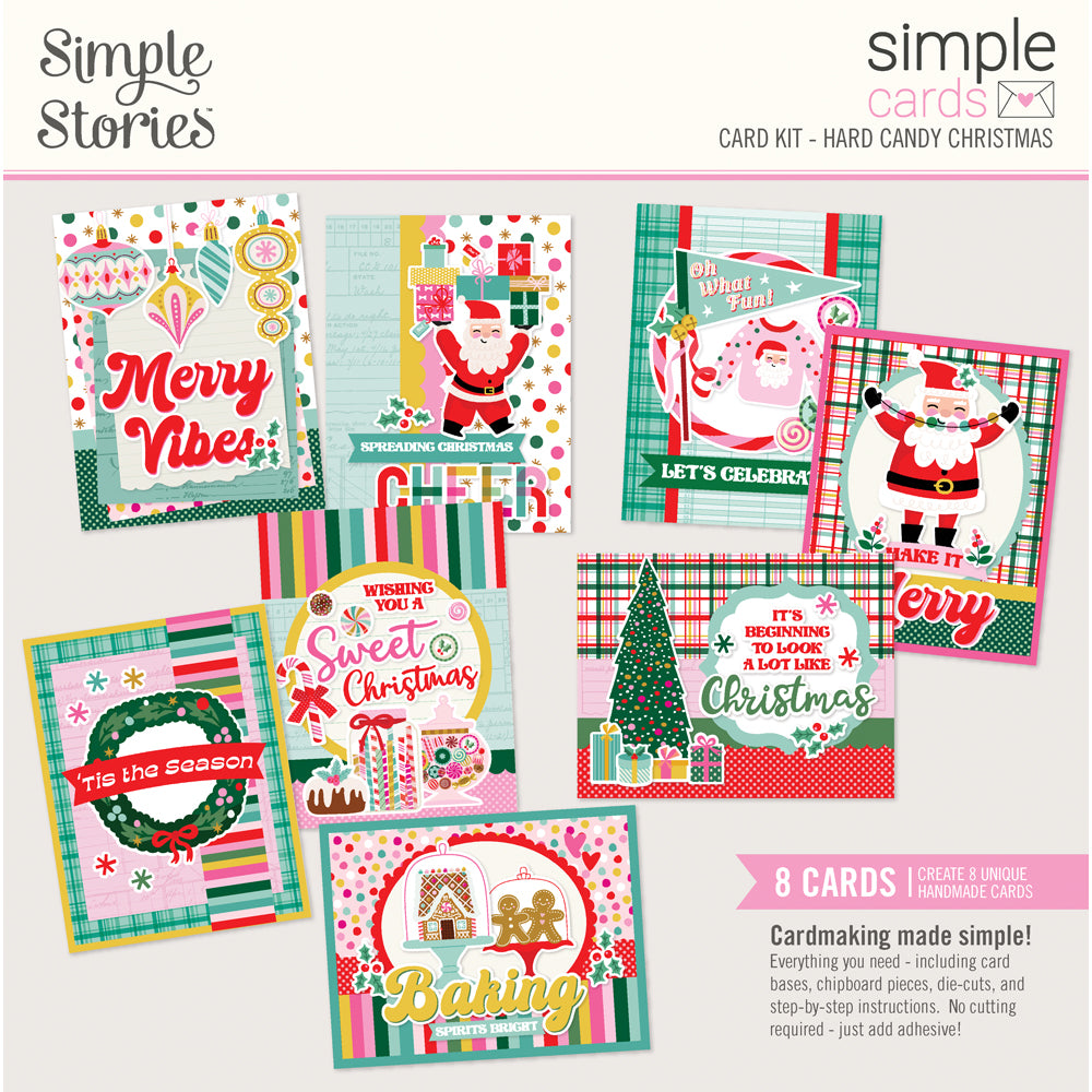 Hard Candy Christmas Simple Cards Card Kit - Unit of 6