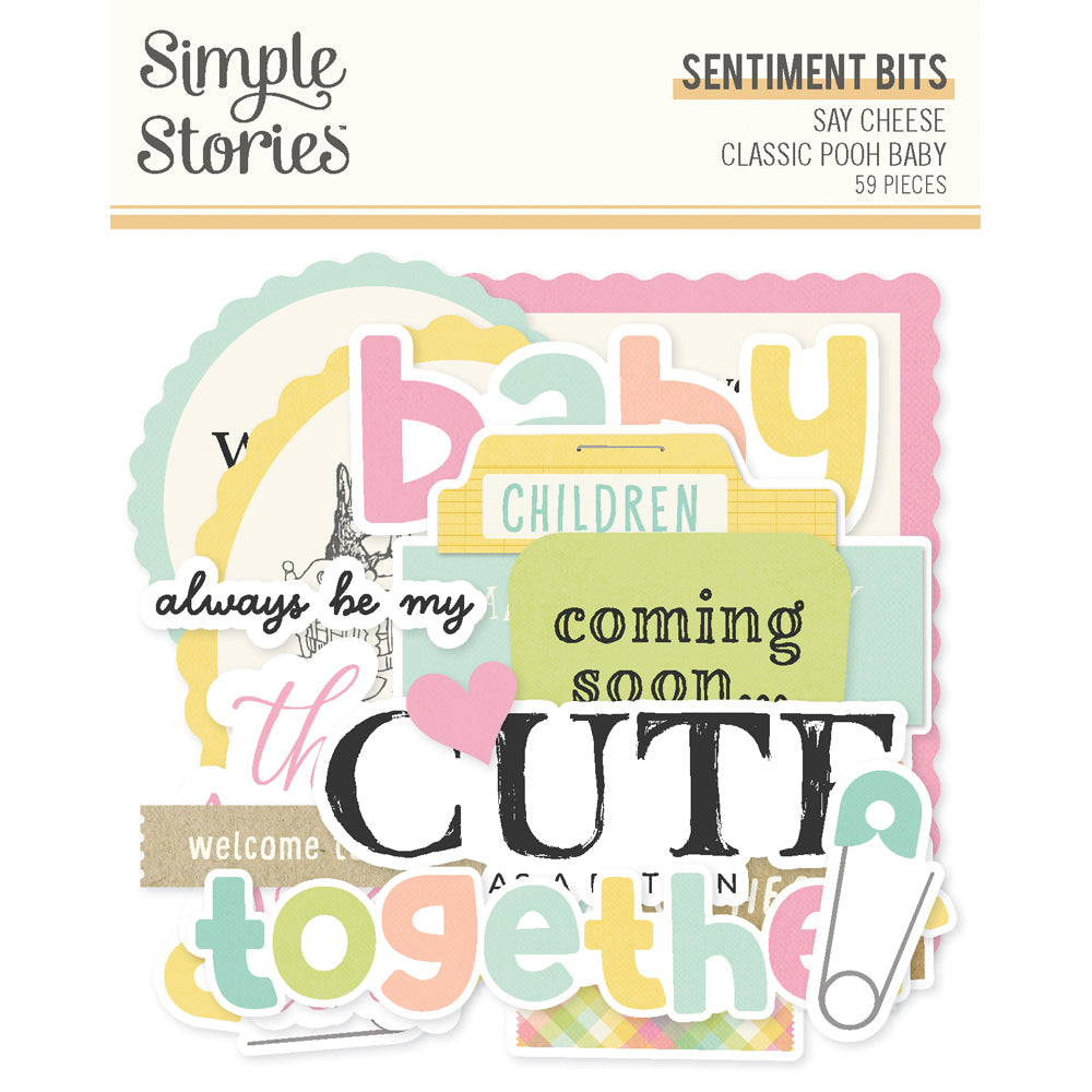 Say Cheese Classic Pooh Baby - Sentiment Bits & Pieces