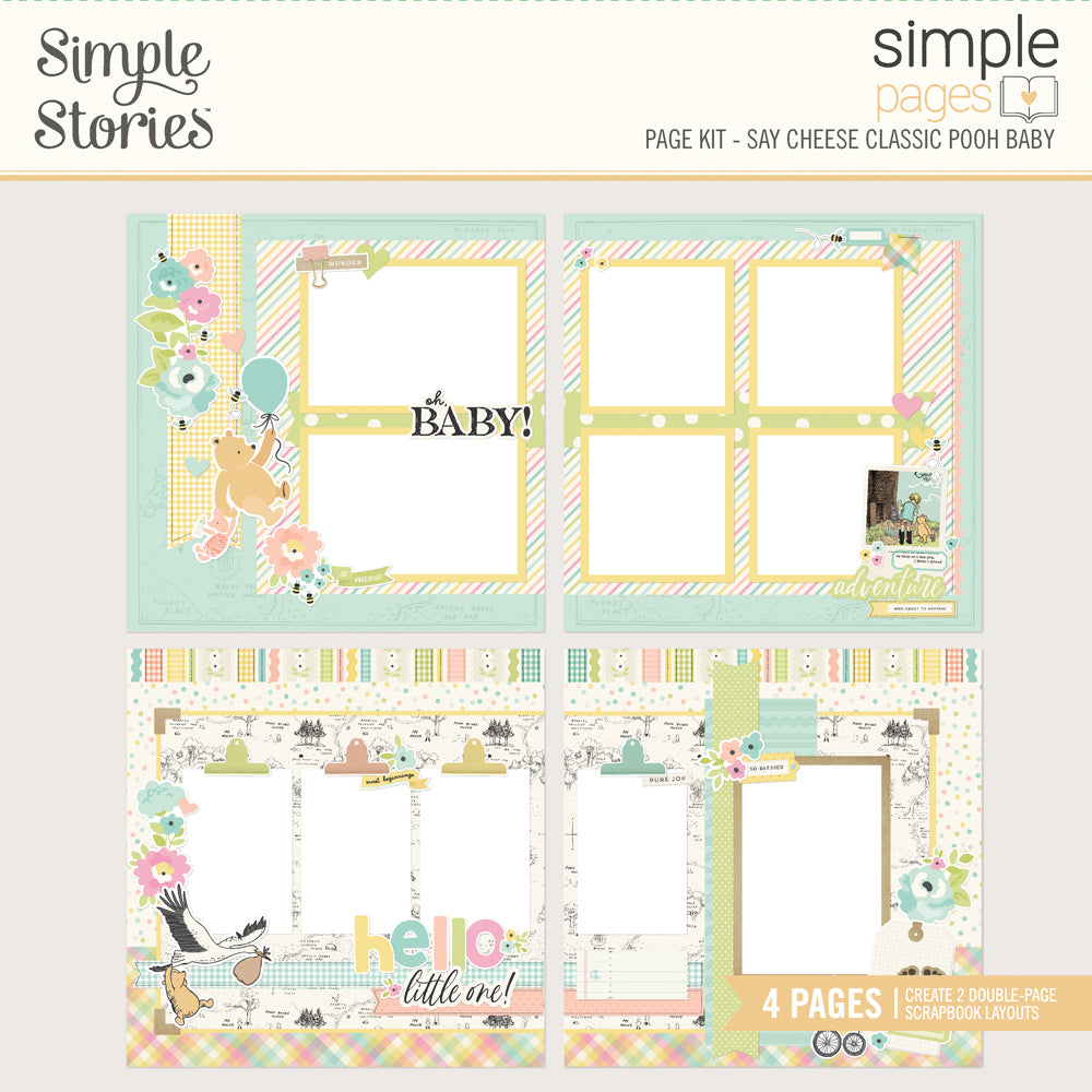 Say Cheese Classic Pooh Baby - Simple Pages Page Kit