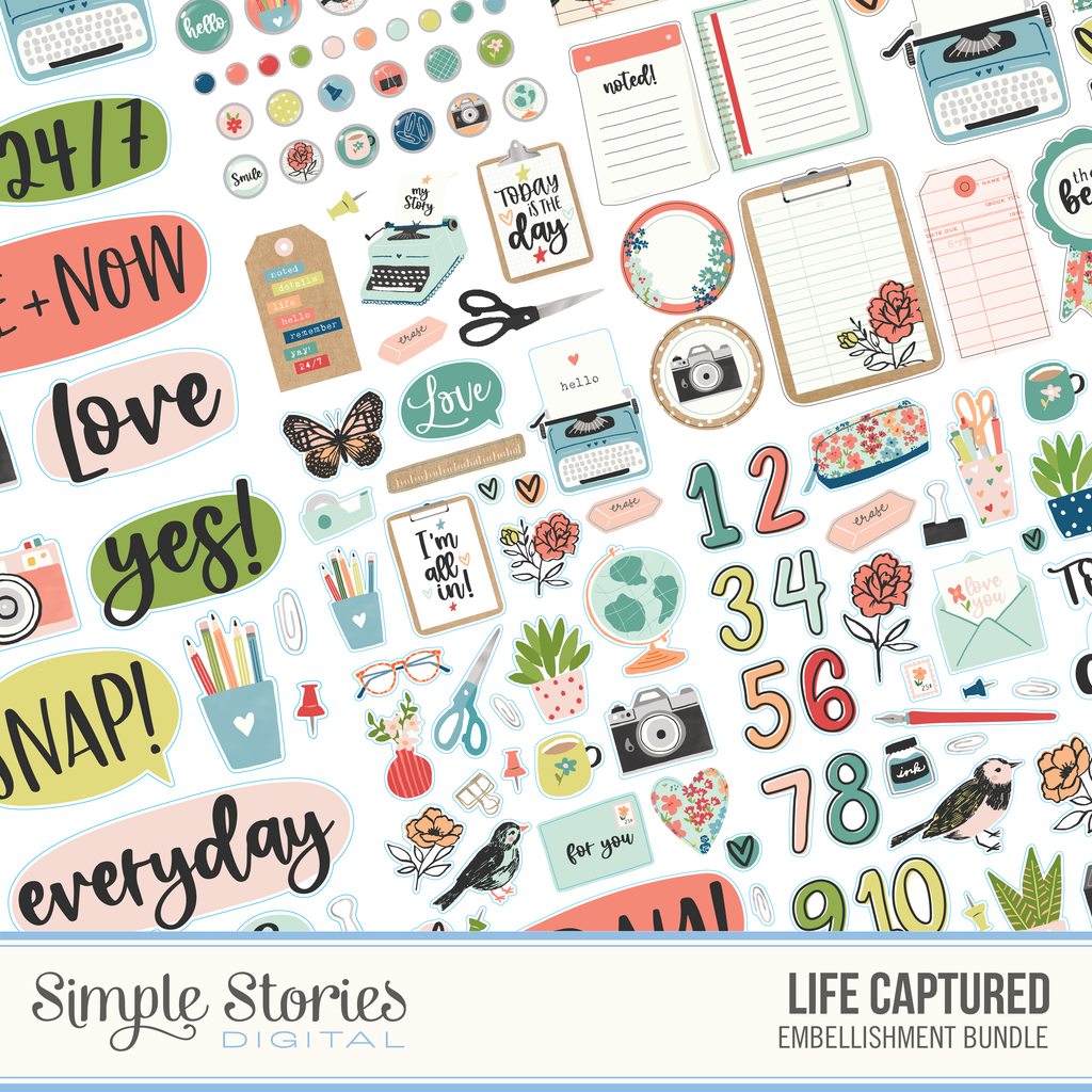 Life Captured Digital Embellishment Bundle