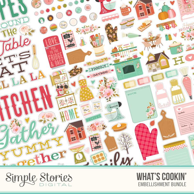 What's Cookin Digital Embellishment Bundle