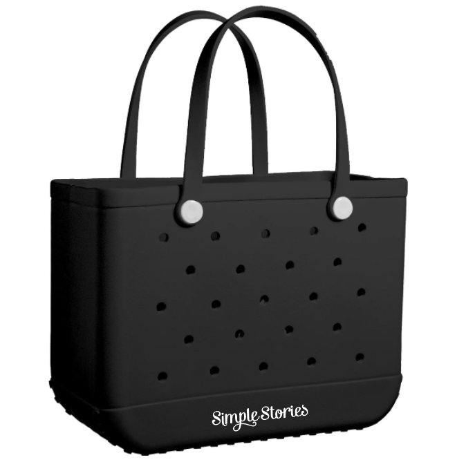 Black - Simple Stories Vinyl Tote Bag