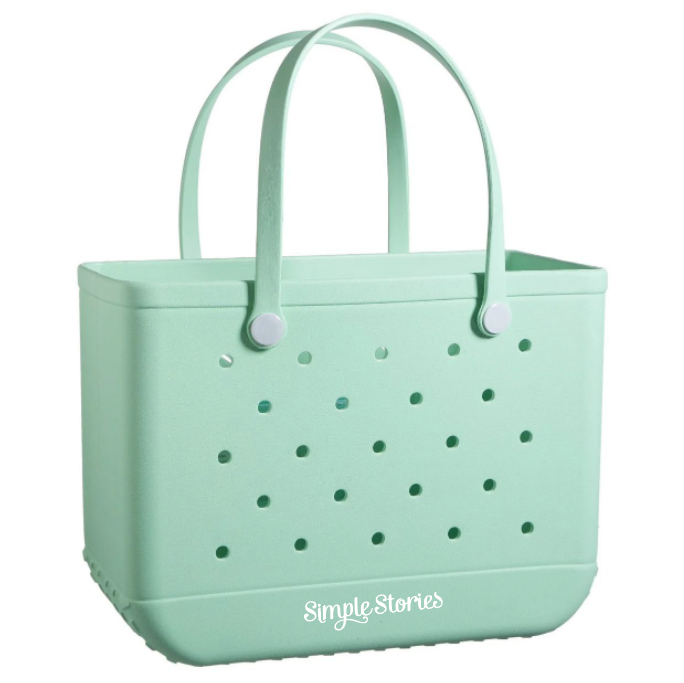 Mint - Simple Stories Vinyl Tote Bag