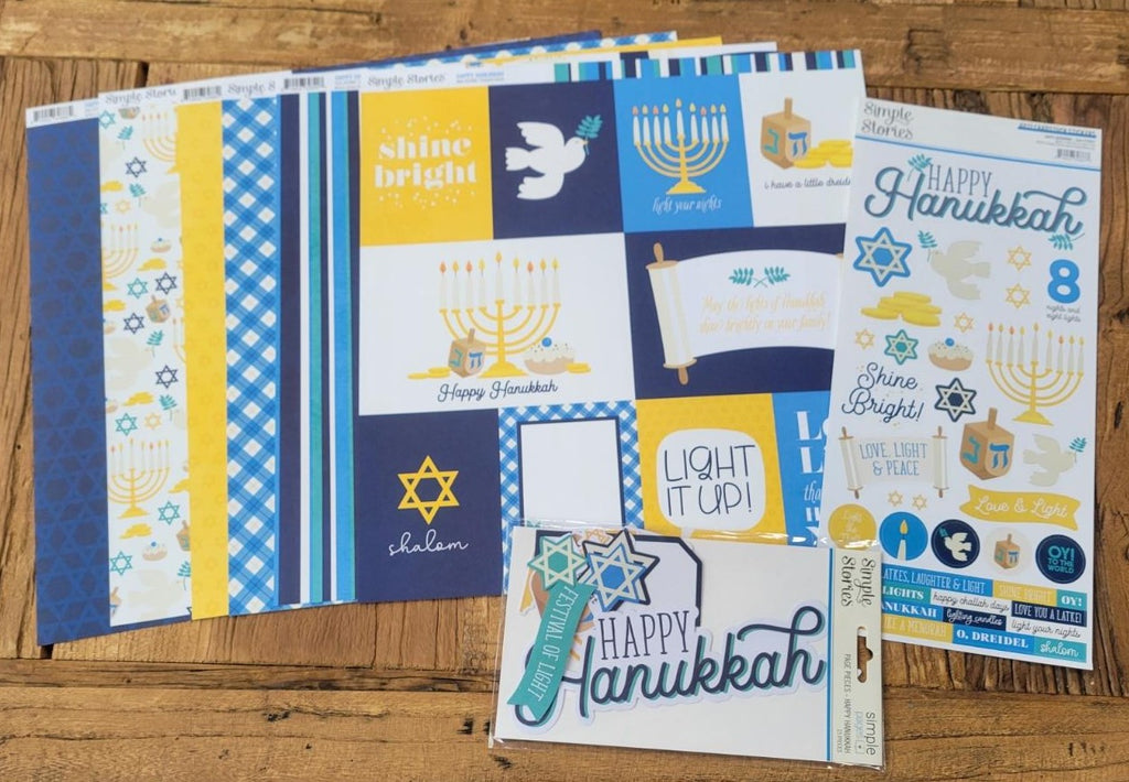 Clearance Sale! Happy Hanukkah Scrapbook Kit