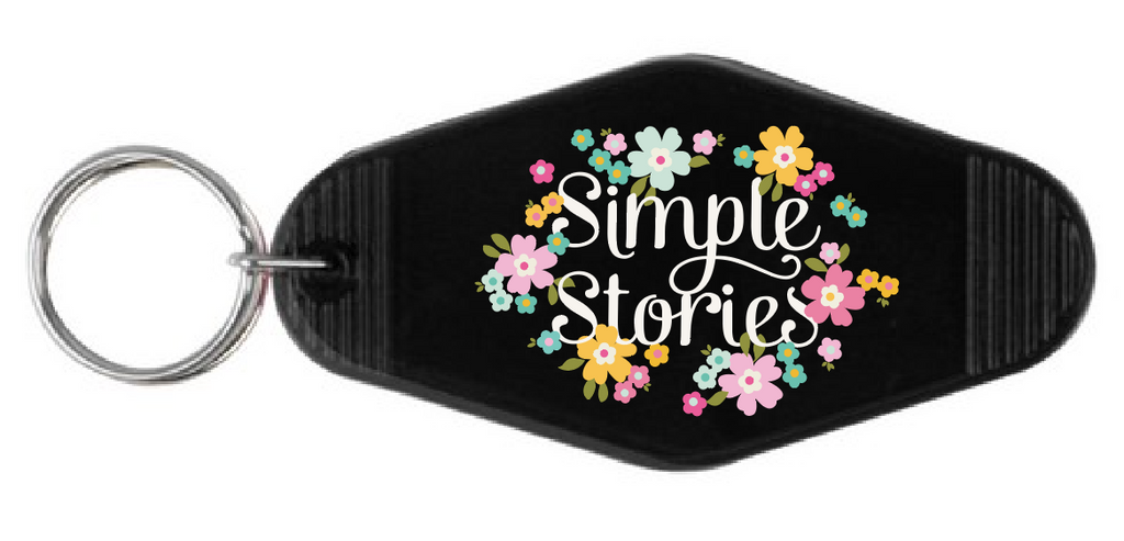 Simple Stories - Retro Vintage Motel Keychain