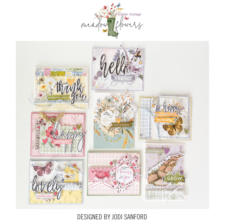 New! SV Meadow Flowers Cards Class Kit