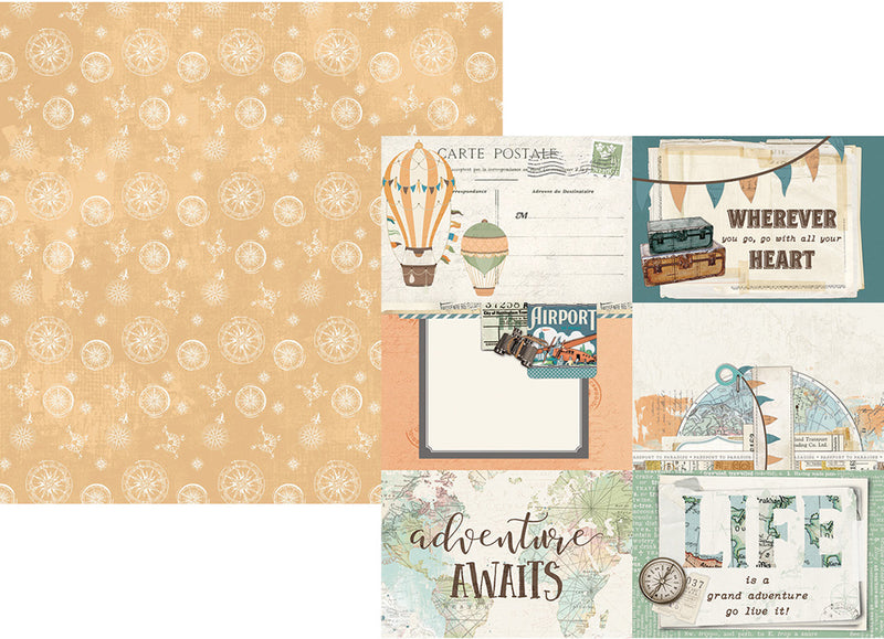 Simple Vintage Traveler 4x6 Elements