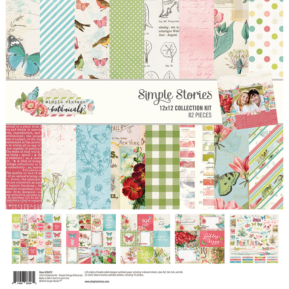 Simple Vintage Botanicals 12x12 Collection Kit