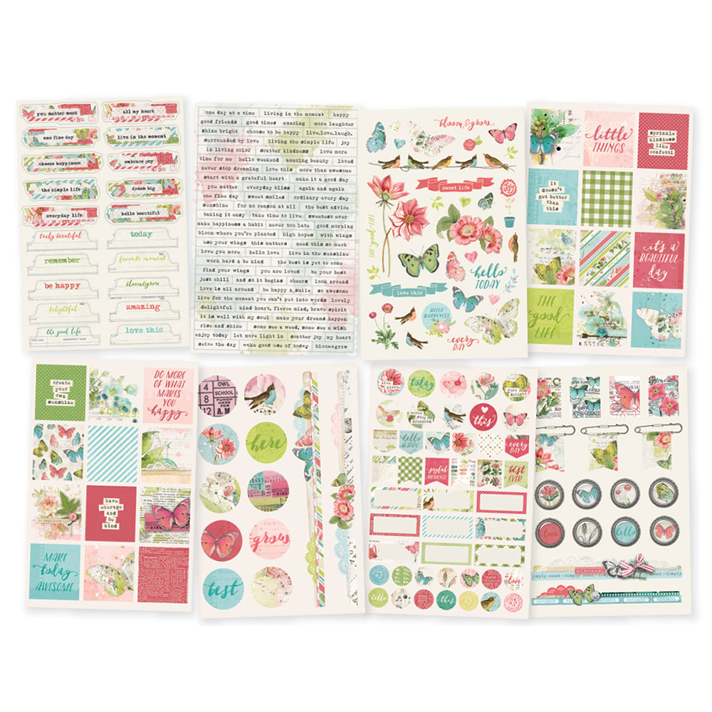 Simple Vintage Botanicals 4x6 Stickers